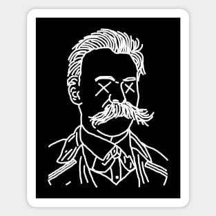 Dead Nietzsche (White) Magnet